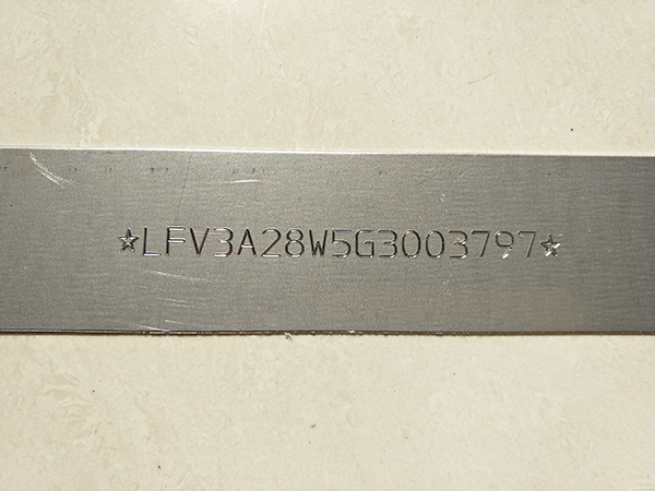 Stainless steel scribing